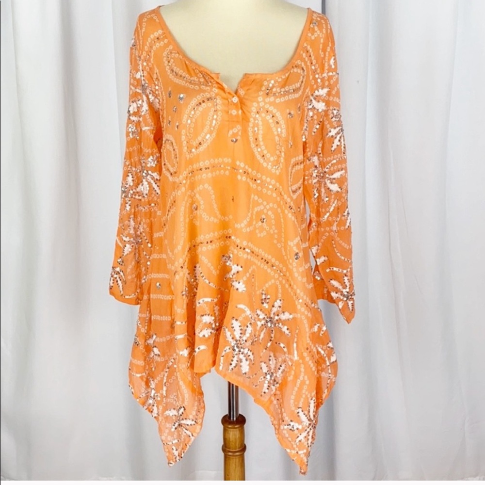 Juliet Dunn London Handkerchief Kaftan Coverup
